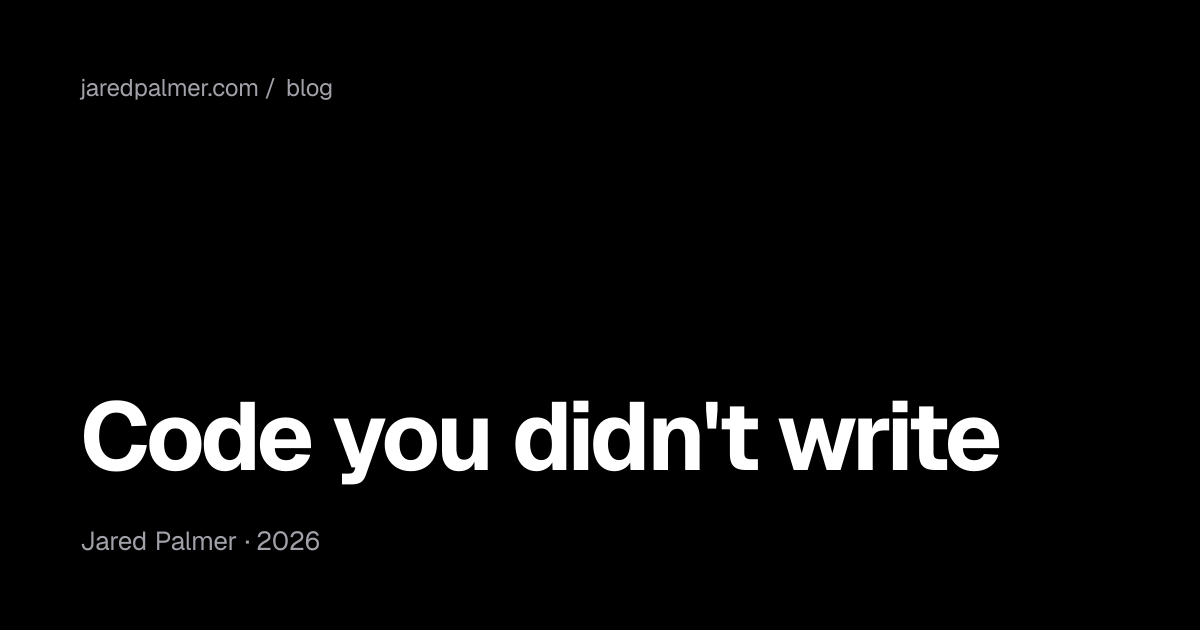 Code you didn't write